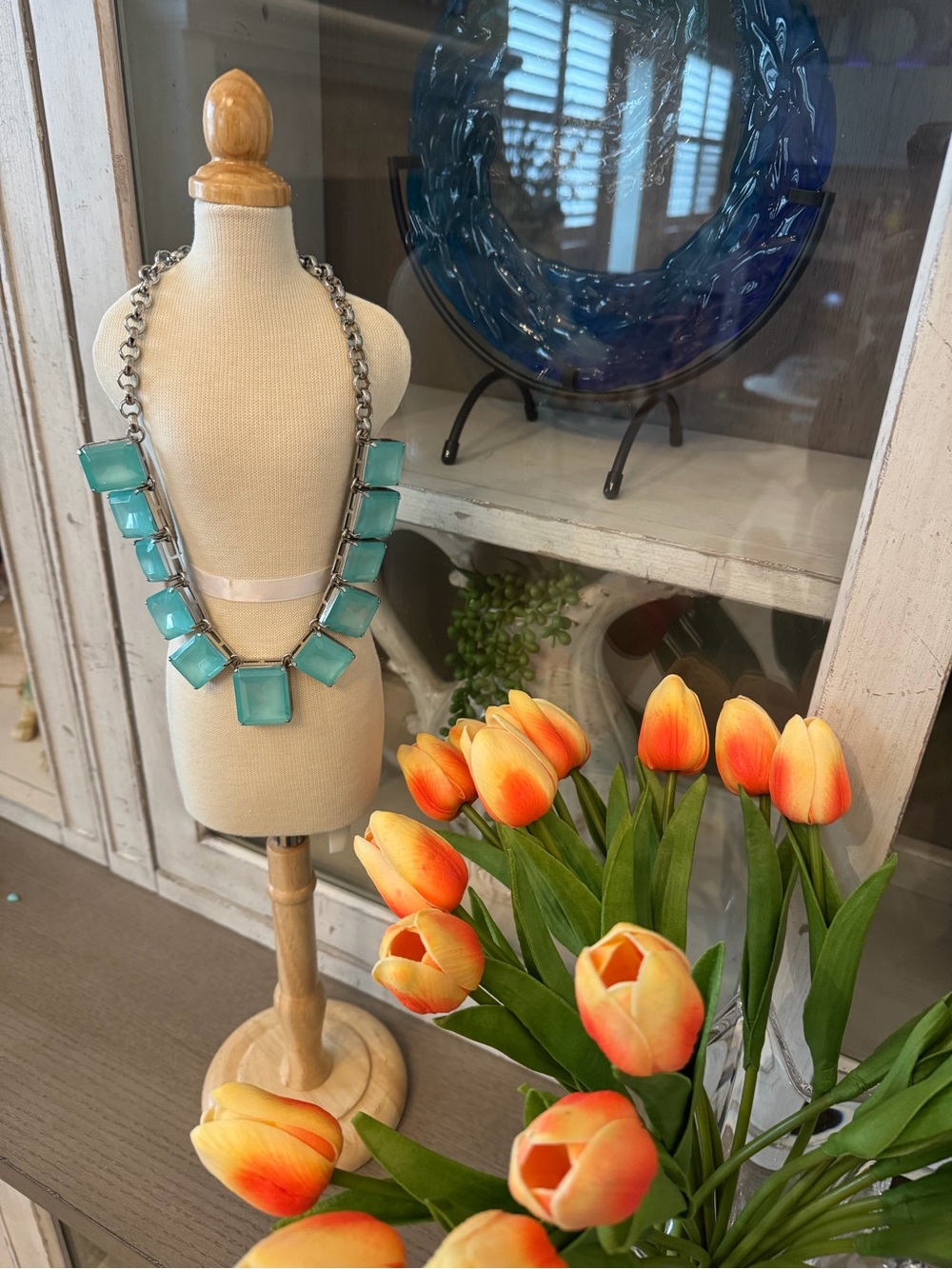 Ann Taylor Turquoise Statement Necklace